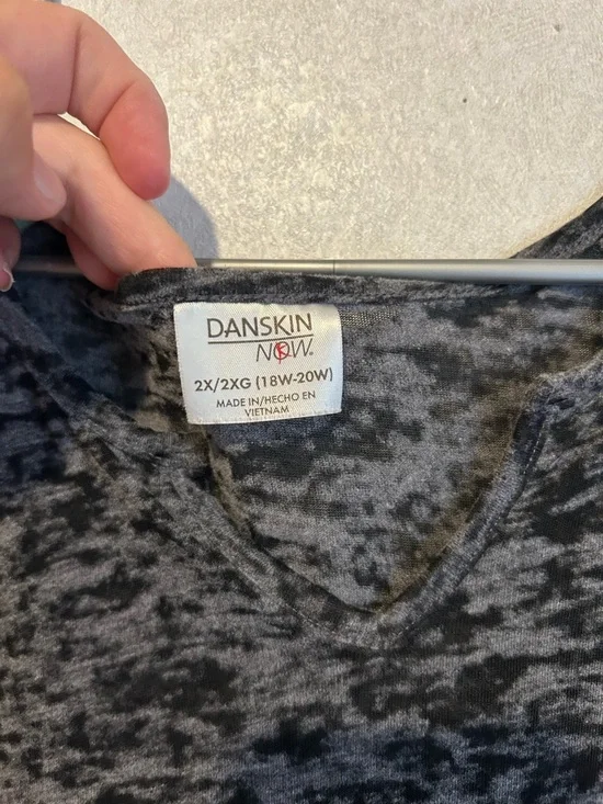 Women’s Plus Size Danskin Now 3/4 Sleeve Shirt, Active Wear, Size 2X - Picture 2 of 3